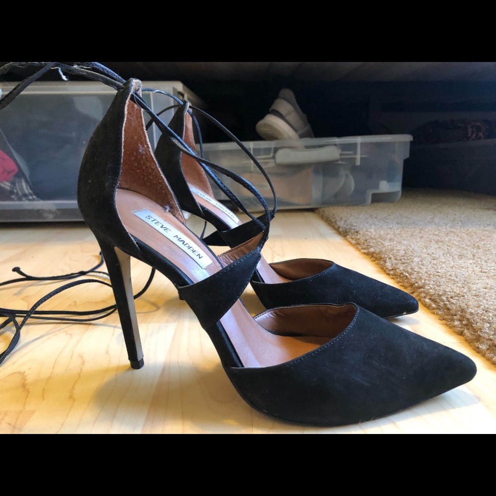 Steve Madden tie strap stilettos